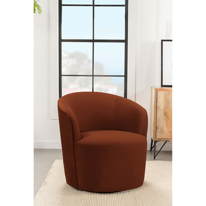 Resnick - Swivel Chair - Burnt Orange