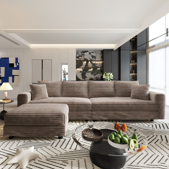 Modern Comfy Upholstered Sofa Cloud Couch & Deep Seat Couches