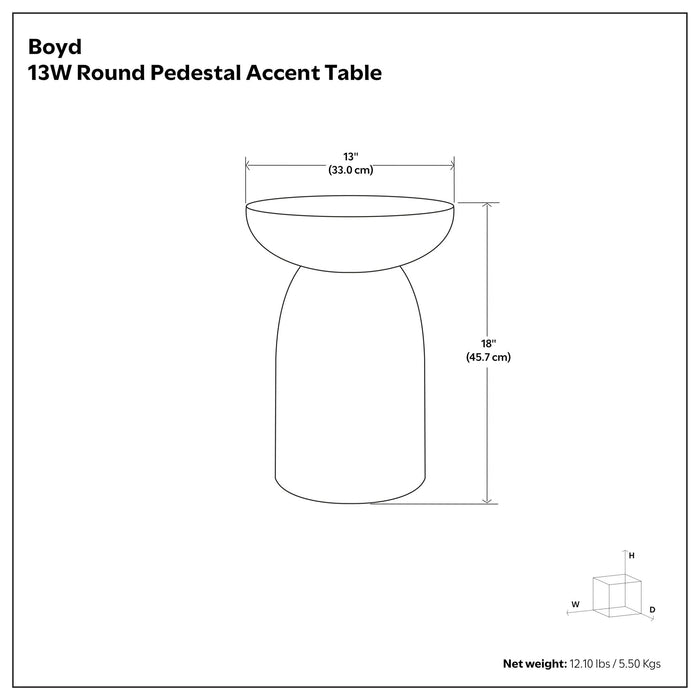 Boyd - Stripe Accent Table - Black