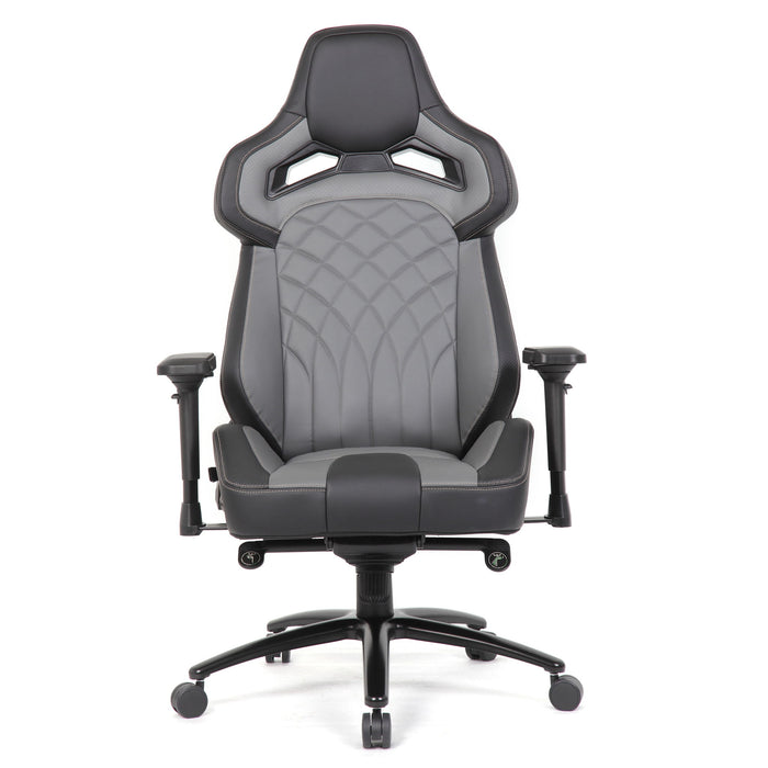 Gaming Chair With 4D Armrests, High Back Office Chair - Black / Gray