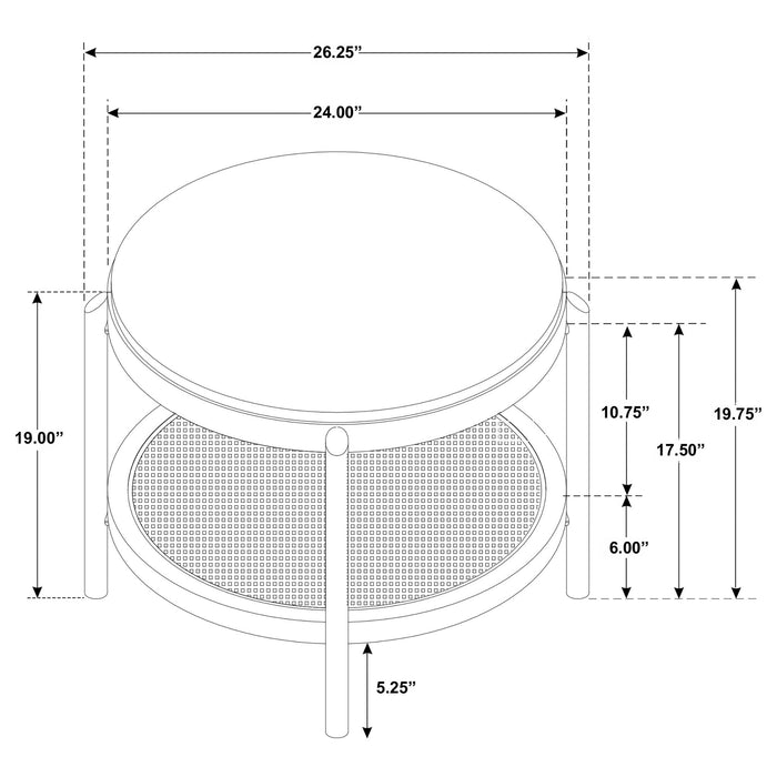 Benson - Round Coffee And End Table Set