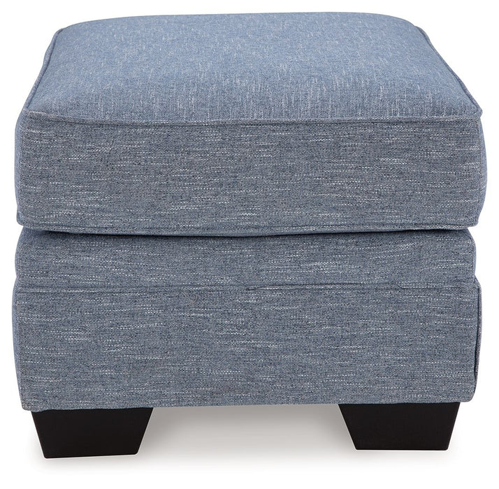 Carissa Manor - Ottoman - Denim