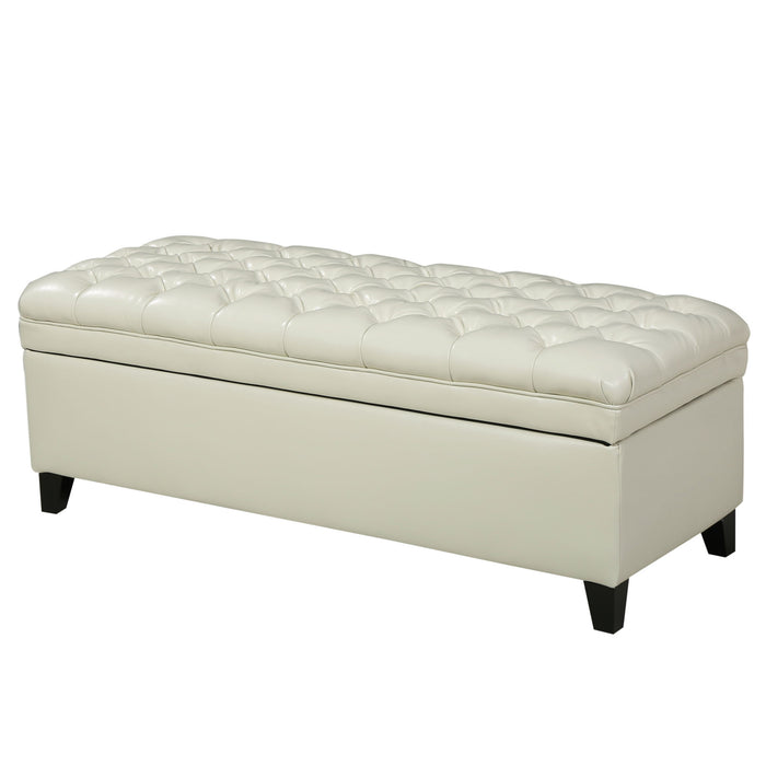 Juliana - Storage Ottoman With Birch Legs