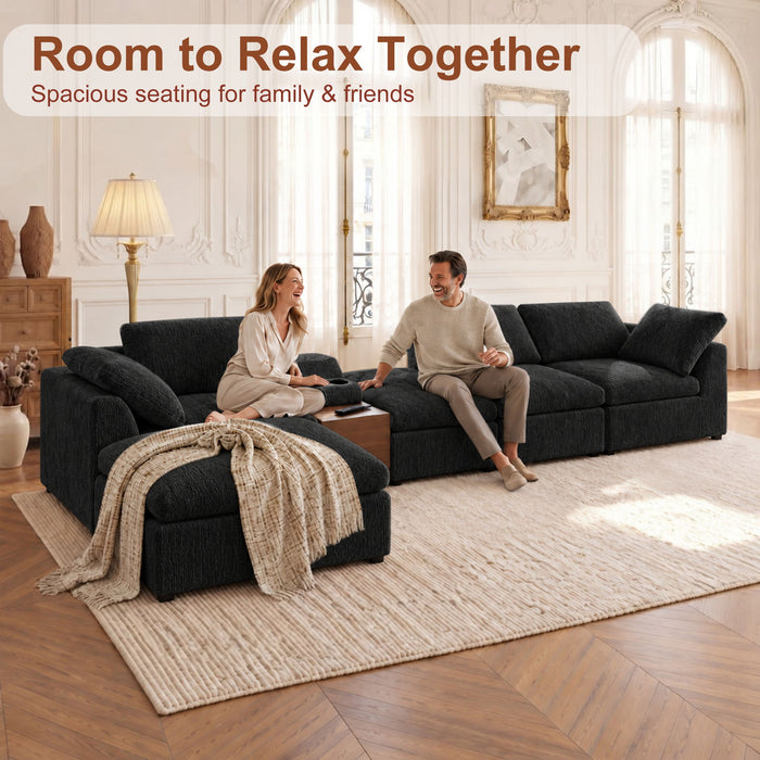 Modular Cloud Couch With Storage Console