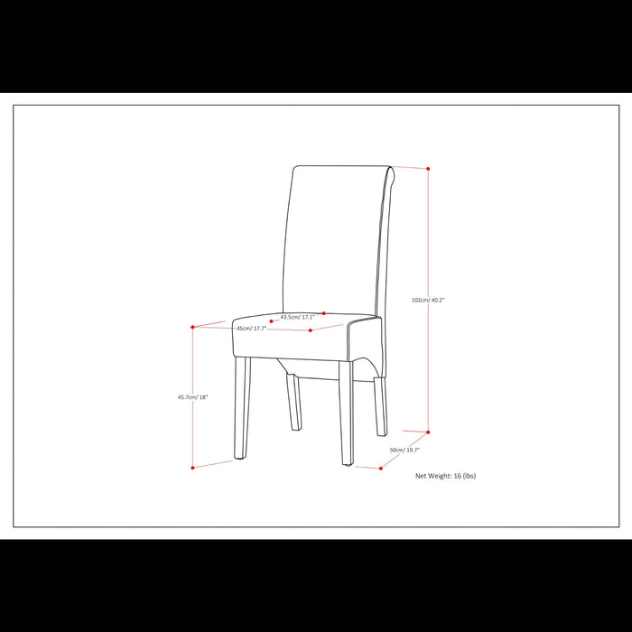 Avalon - Deluxe Parson, Dining Chair (Set of 2)