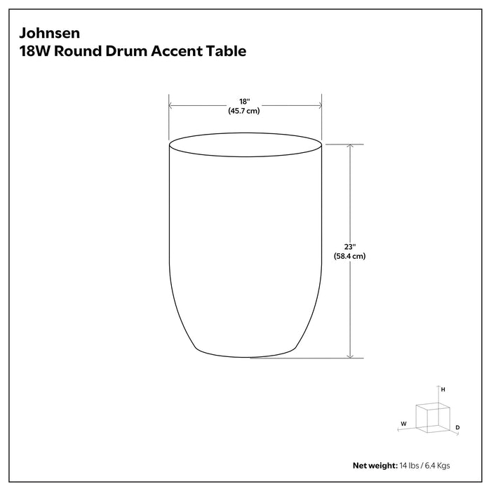 Johnsen - Cross Hatch Pattern Accent Table - Antique Gold
