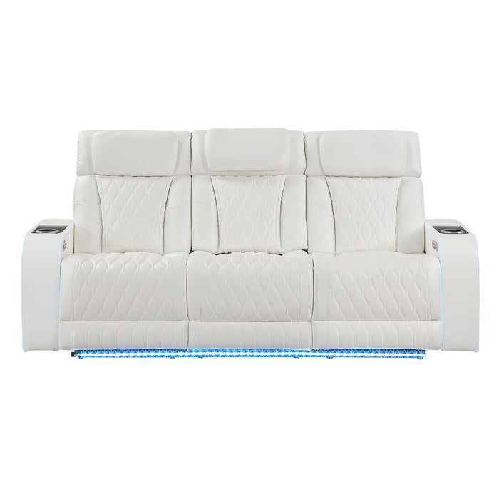 Electra - Power Reclining Set With Power Headrests, Massage And LED Lighting