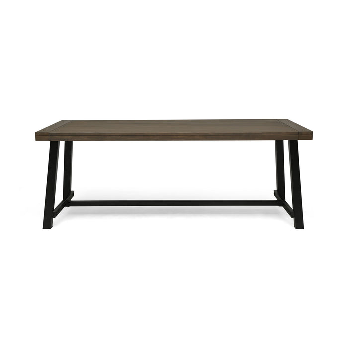 Outdoor Dining Table - Gray / Rustic Metal