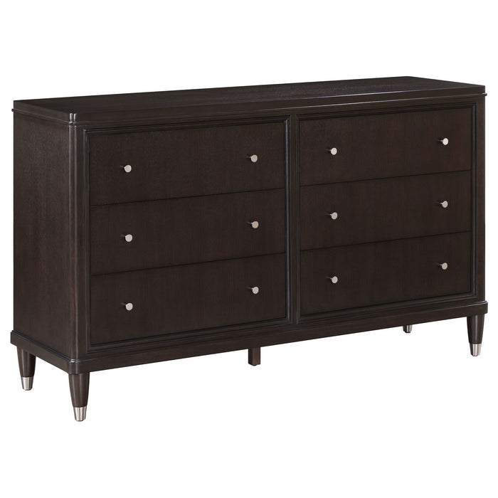 Niguel - 6 Drawer Dresser - Brown