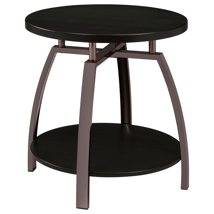 Starrett - 2 Piece Round Coffee Table Set - Charcoal