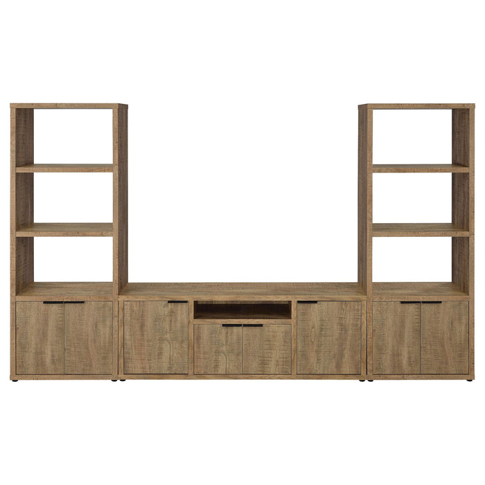 Noriega - 3 Piece TV Entertainment Center, Open & Concealed Storage - Wood