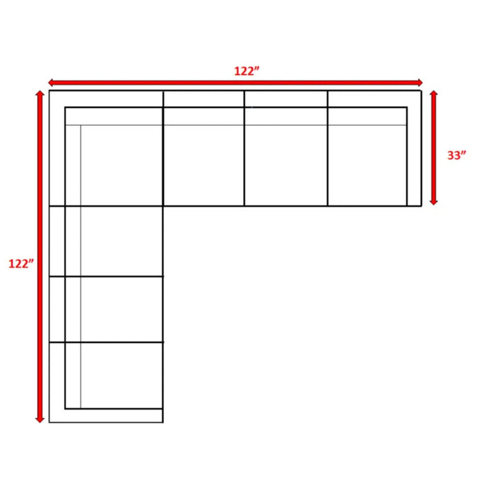 Luxurious Wicker Patio Sectional With Weather Resistant Sunbrella Cushions