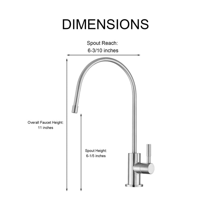 Design Lead Free Drinking Water Faucet - Brushed Nickel