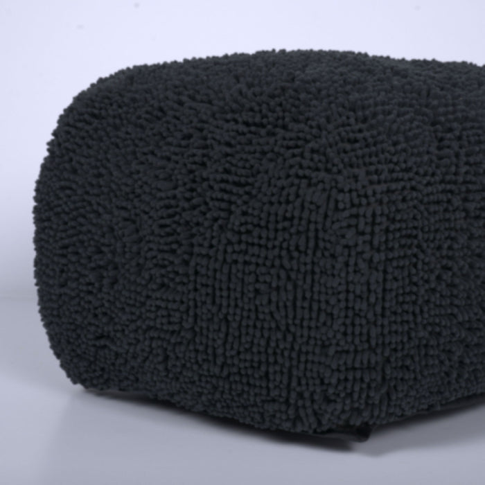 Spongy Microfiber Square Pouf Soft Seating