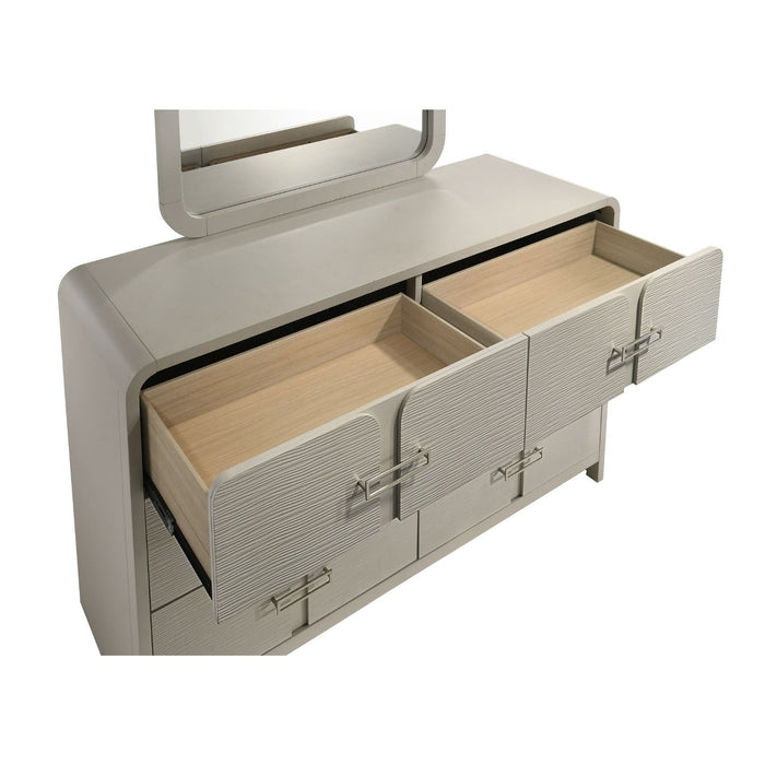 Aria - 6 Drawer Dresser - Beige