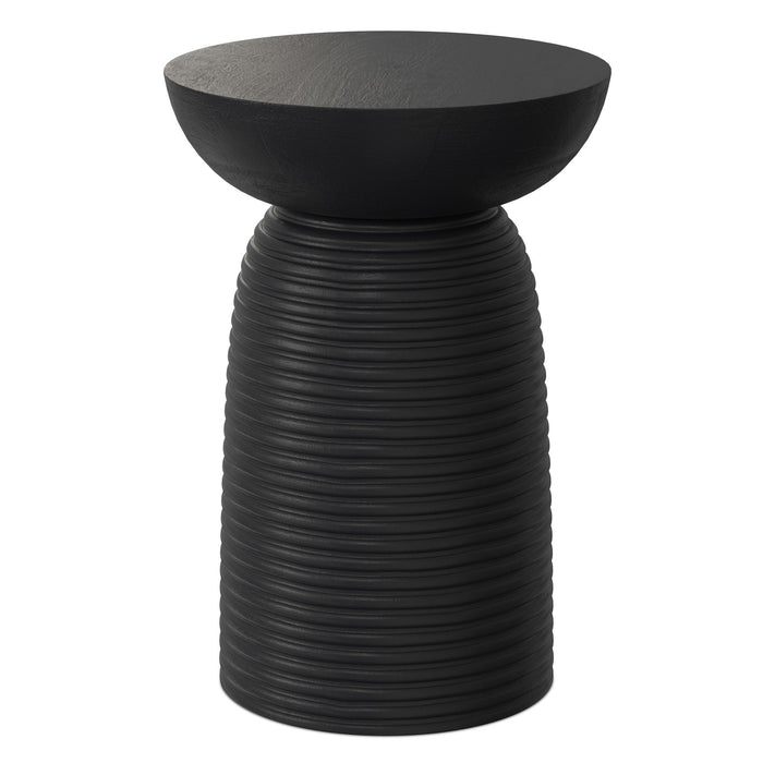 Boyd - Ribbed Accent Table - Black