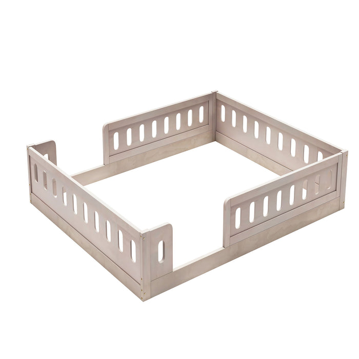 Platform Bed With Guardrail