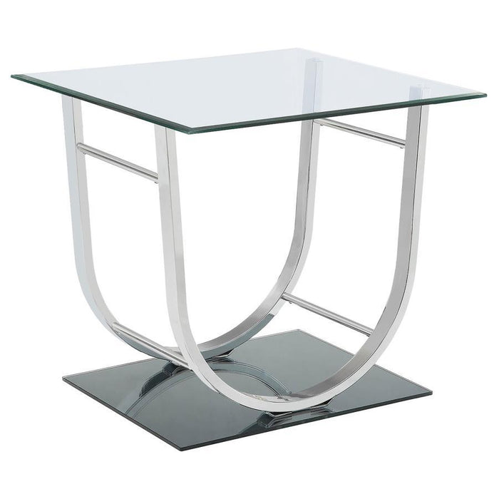 Danville - Rectangular U-Shaped Glass Top Table