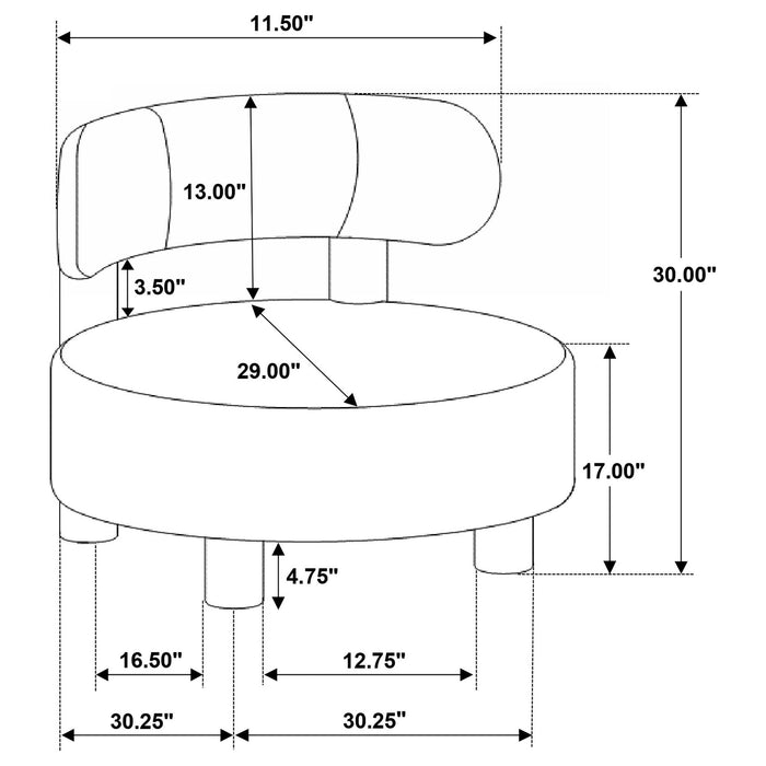 Calianna - Barrel Back Accent Chair