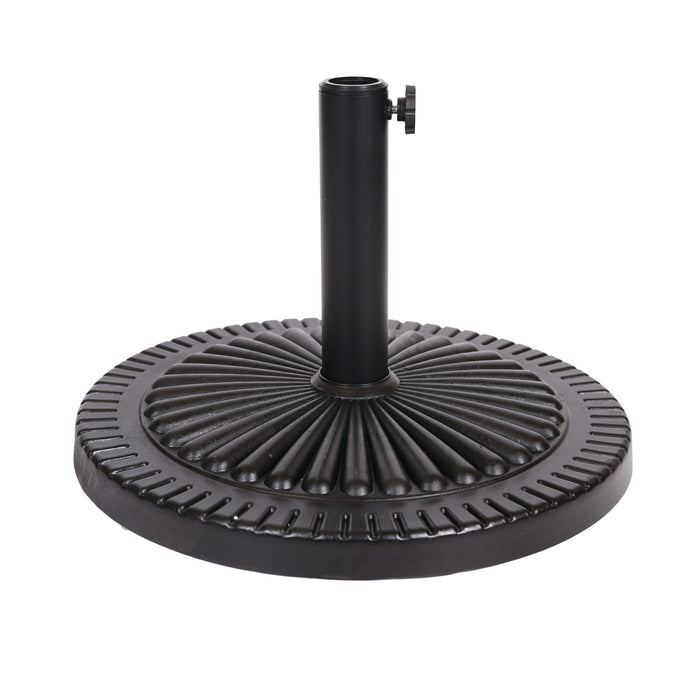 Resin Umbrella Base - Black Rock