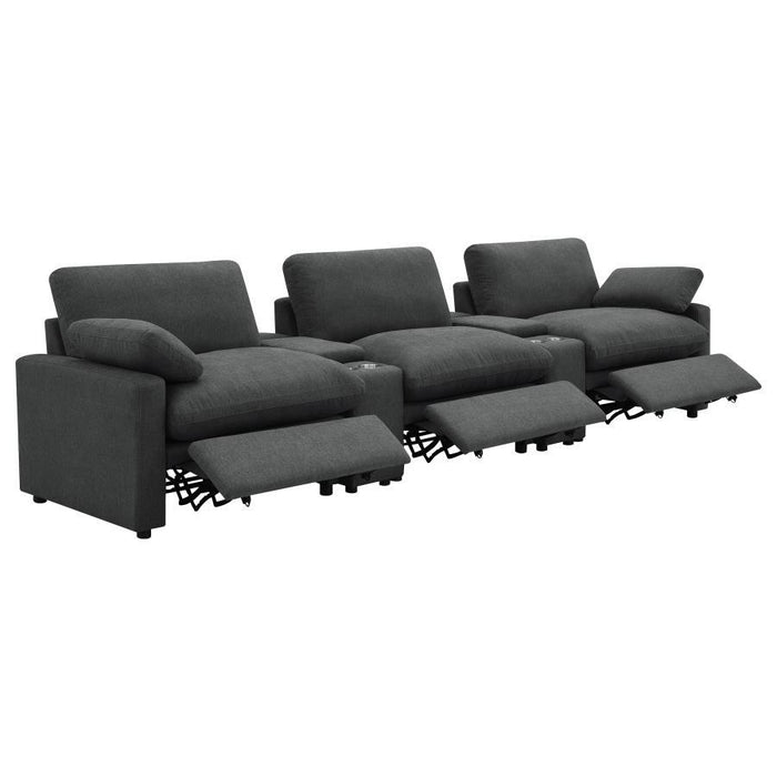 Collins - 5-Piece Power Reclining Home Theater Seating