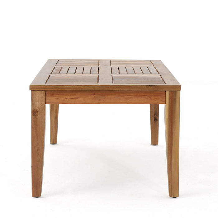 Ajuni - Rectangular Acacia Outdoor Coffee Table - Natural