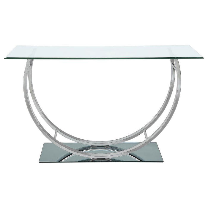 Danville - Rectangular U-Shaped Glass Top Table
