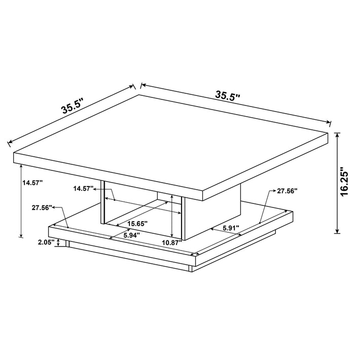 Square Coffee And End Table Set