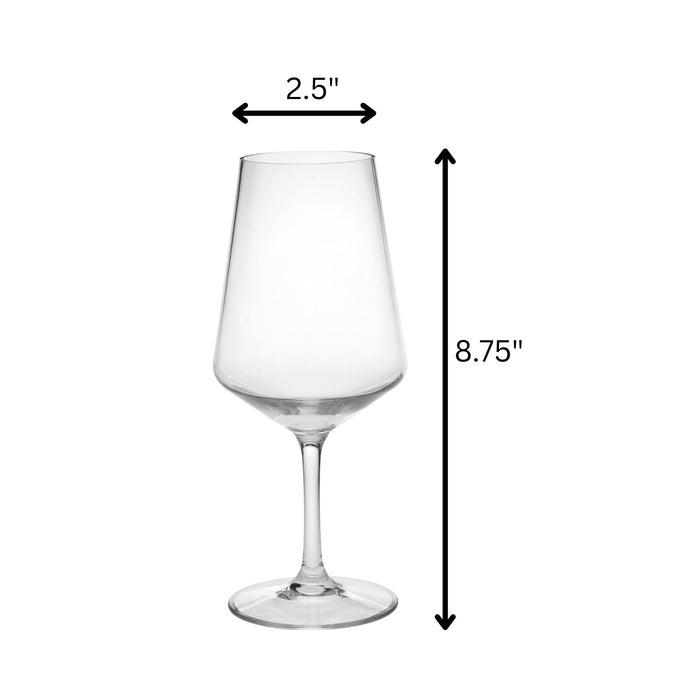 Tritan Lexington - Leadingware Unbreakable Wine Glass (Set of 4), Bpa Free, 19Oz - Clear