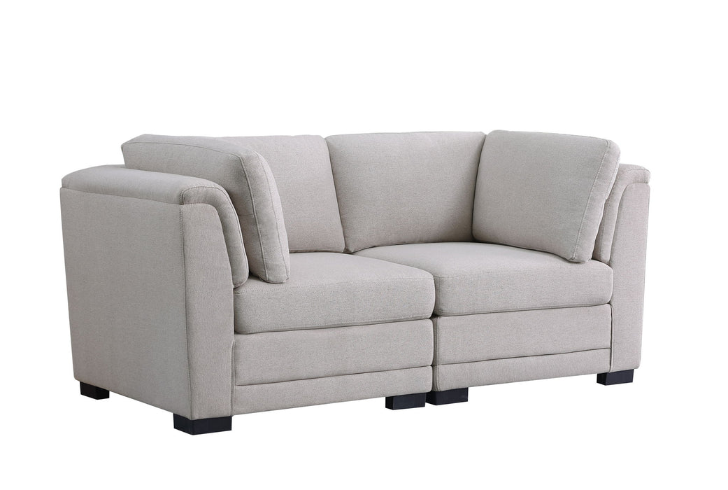 Kristin - Loveseat - Light Gray