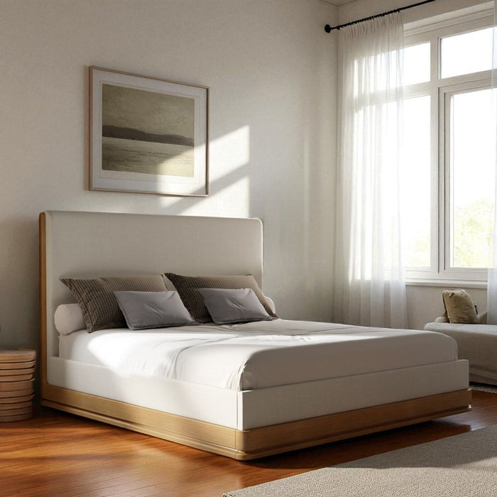 Zoey - Queen Bed - Beige