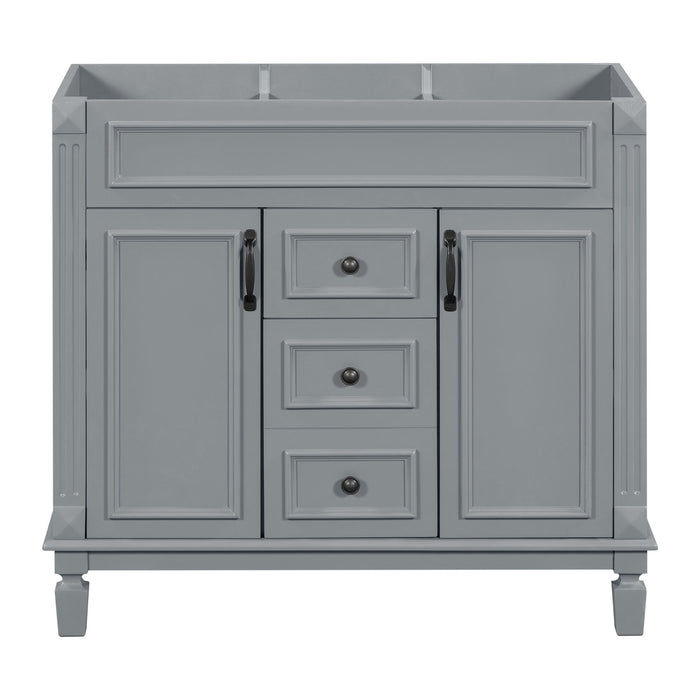 Bathroom Vanity Cabinet With 2 Soft Closing Doors And 2 Drawers