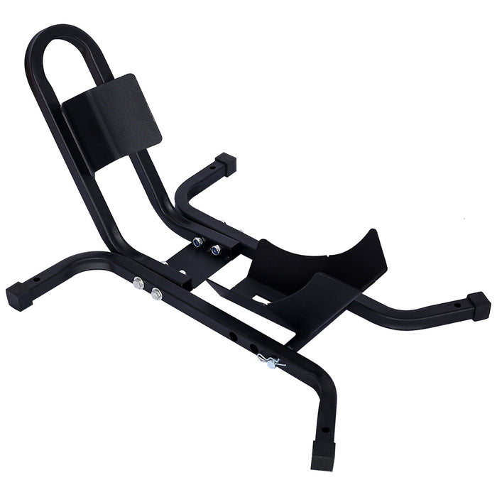 Heavy Duty Motorcycle Front Tire Chock For 17" 21" Wheels Stand 1200 Lbs Capacity - Black