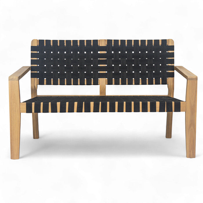 Woven Rope Outdoor Deep Seating Porch Loveseat For Garden