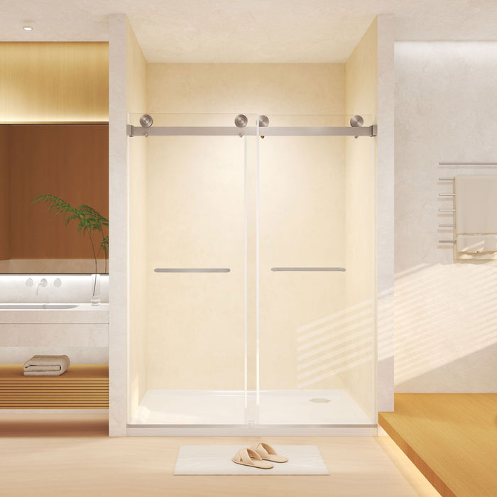 Frameless Double Sliding Shower Door