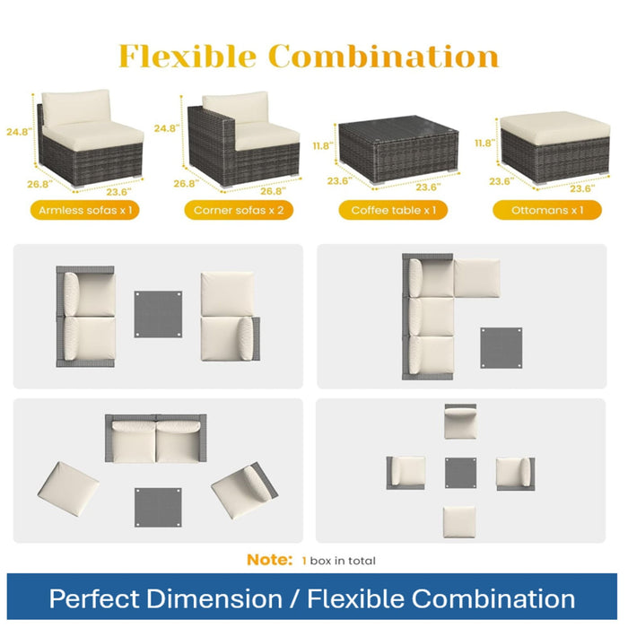 Modern Patio Set With Coffee Table
