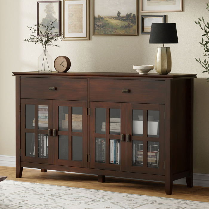 Artisan - Large 4 Door Sideboard Buffet - Russet Brown