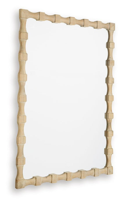 Acelmore - Accent Mirror - Light Brown