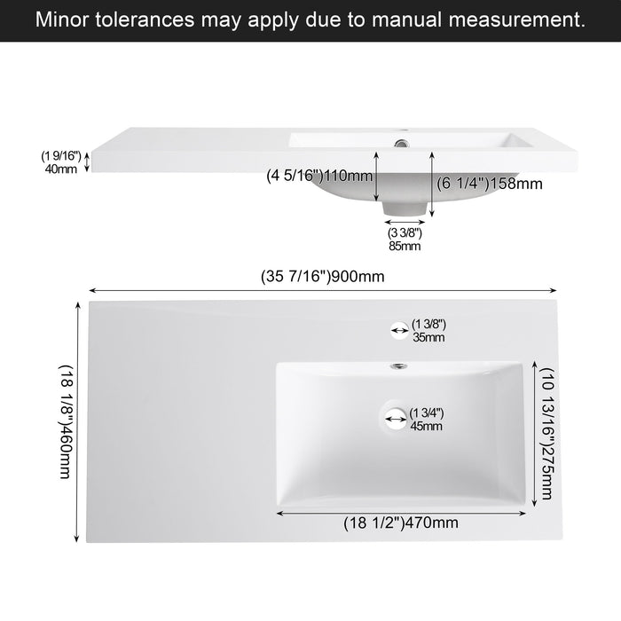 Bathroom Vanity Top With Integrated Sink