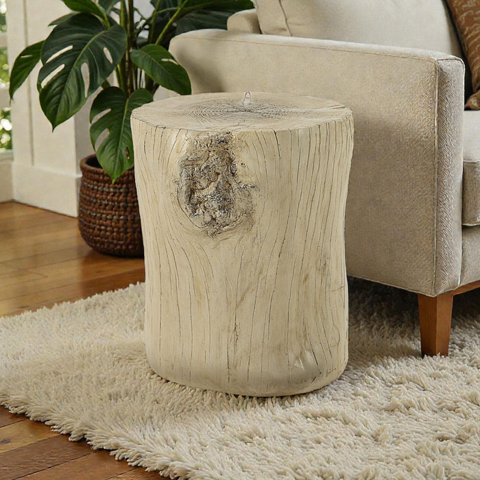 Gene - Fiber Concrete Accent Table - Brown