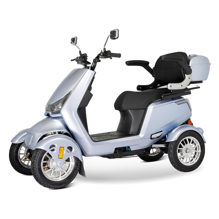 Electric Mobility Scooter With Big Size, High Power - Silver