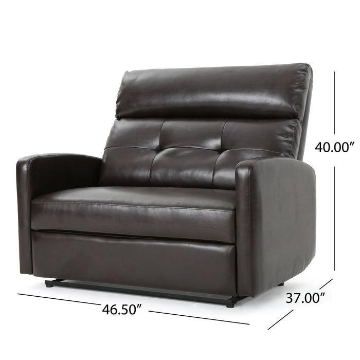 Alma - Contemporary Upholstered Loveseat Recliner