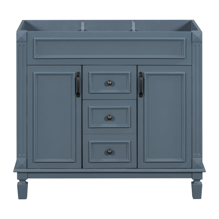Bathroom Vanity Cabinet With 2 Soft Closing Doors And 2 Drawers