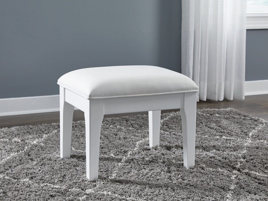 Chalanna - Vanity Stool - White