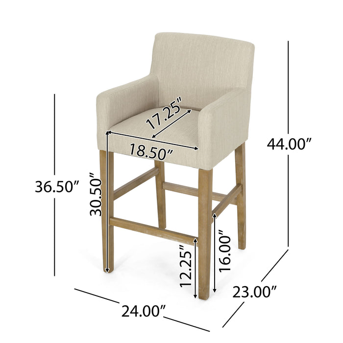 Serenitia - Upholstered Counter Chair With Straight Arm