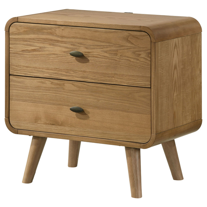 Winston - 2 Drawer Nightstand - Ash Brown