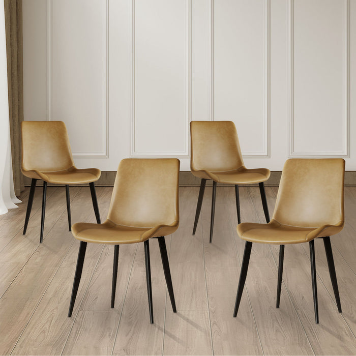 Modern Dining Chair With Carbon Steel Legs