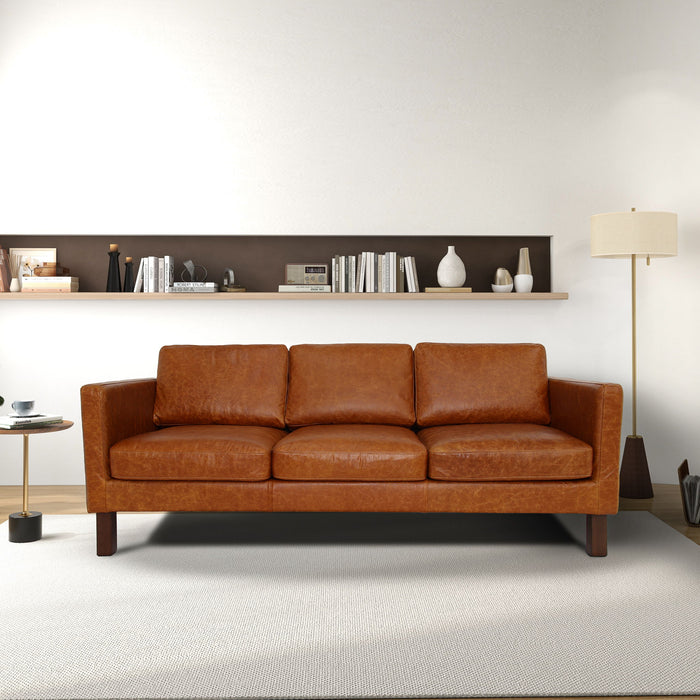 Memphis - Waxy Sofa - Cognac