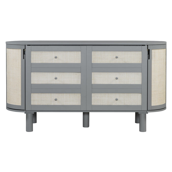 Murphy Bed With Hidden Storage & Modern Woven Design