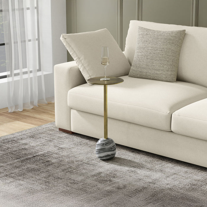 Melene - Side Table - Gray / Gold